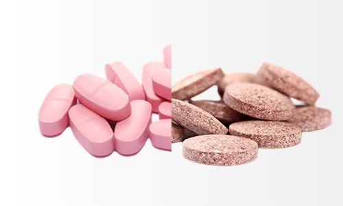 片劑不同形狀山楂雞內(nèi)金咀嚼片